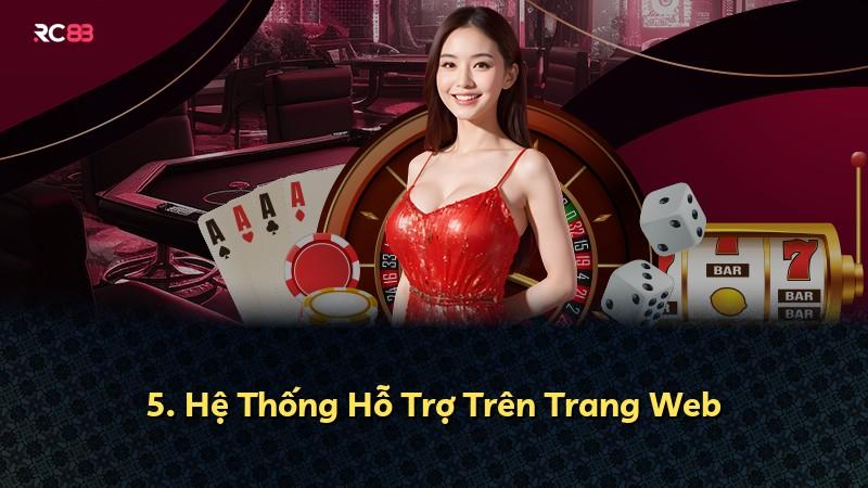 5. Hệ Thống Hỗ Trợ Trên Trang Web